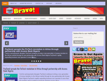 Tablet Screenshot of bravo-mag.com